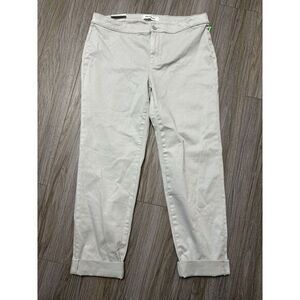 Lila Ryan Women's 12 Skinny‎ Tapered Trouser Light Gray NWT